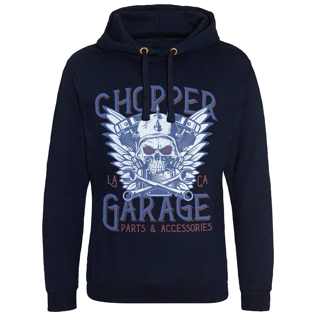 Chopper Garage Mens Hoodie Without Pocket Motorcycles D918