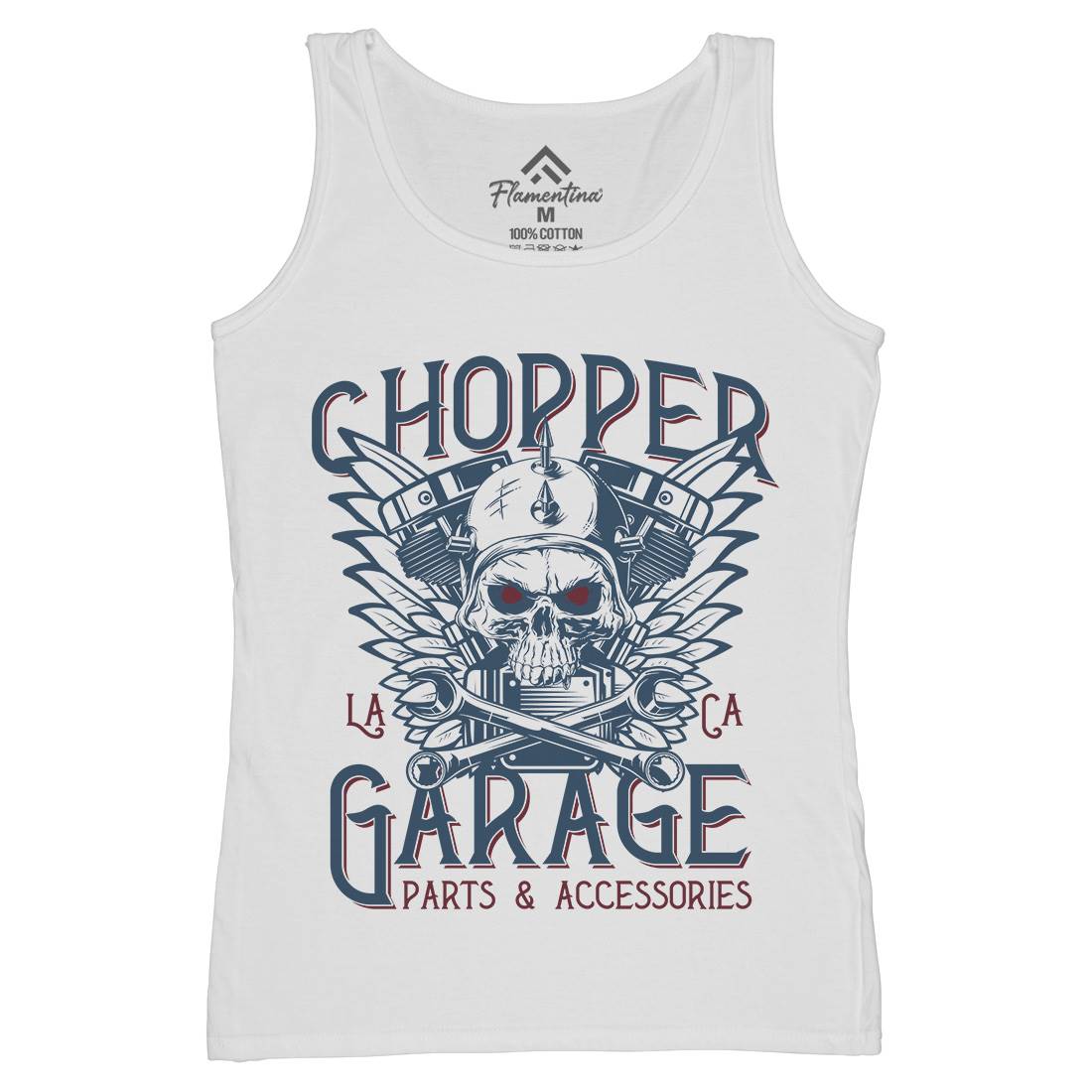 Chopper Garage Womens Organic Tank Top Vest Motorcycles D918