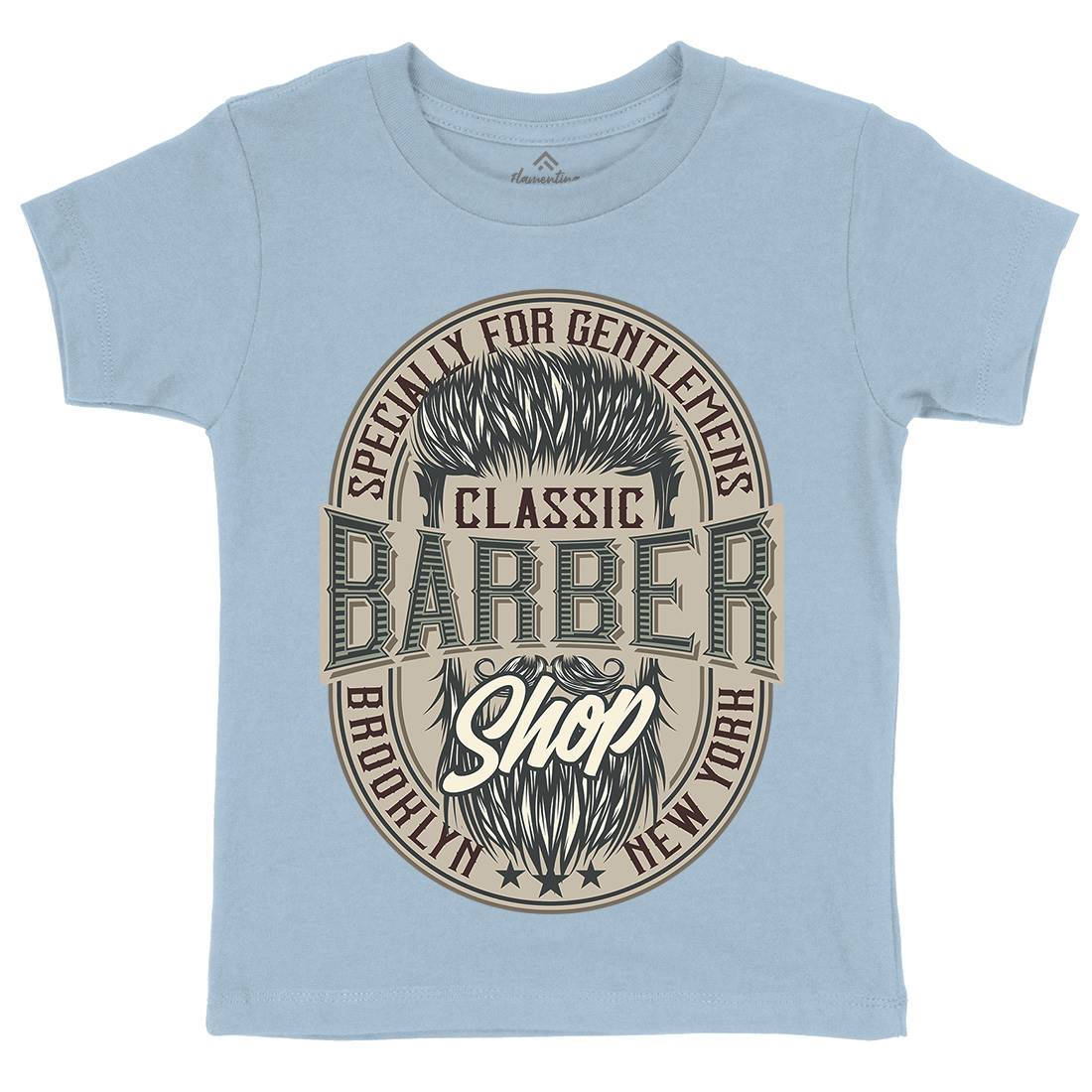 Classic Shop Kids Crew Neck T-Shirt Barber D919