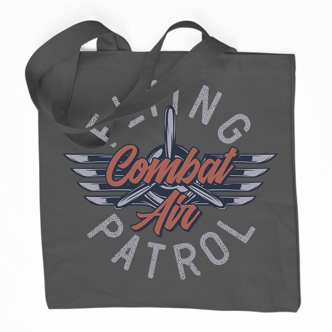 Combat Air Organic Premium Cotton Tote Bag Army D920