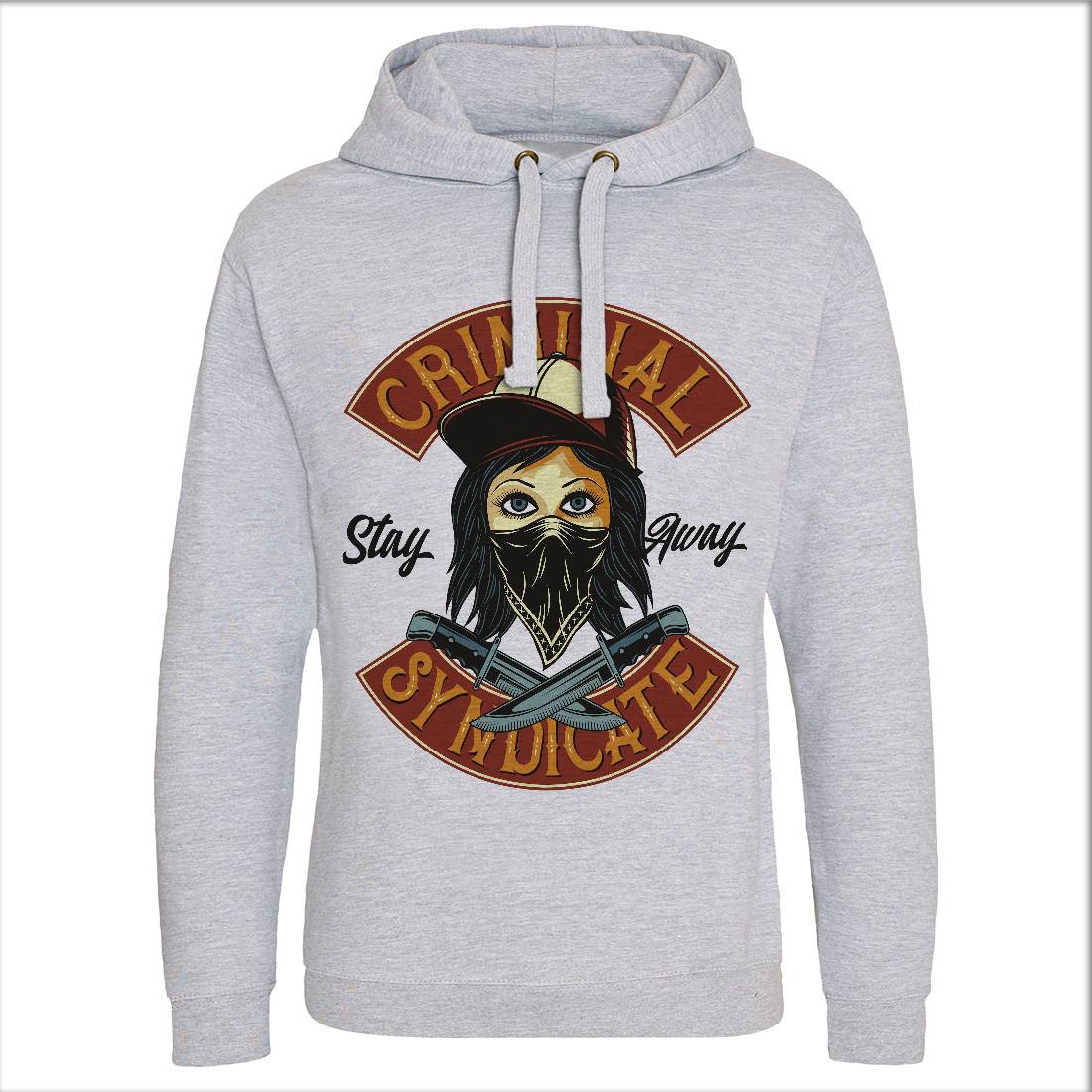 Criminal Syndicate Mens Hoodie Without Pocket Retro D921