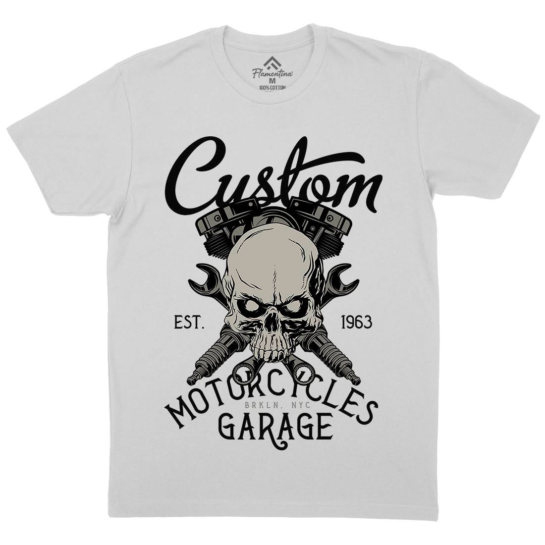 Custom Mens Crew Neck T-Shirt Motorcycles D922