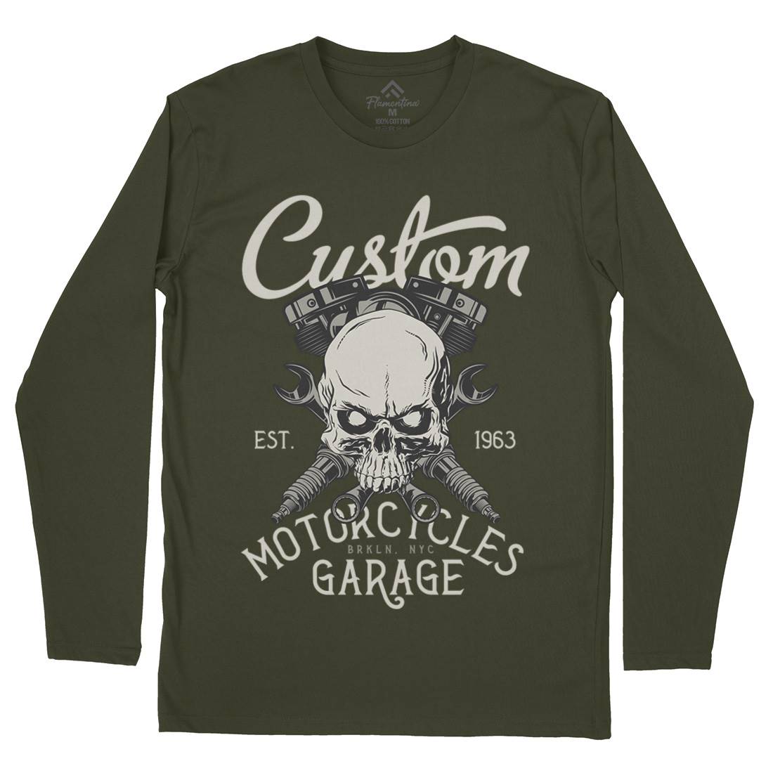 Custom Mens Long Sleeve T-Shirt Motorcycles D922