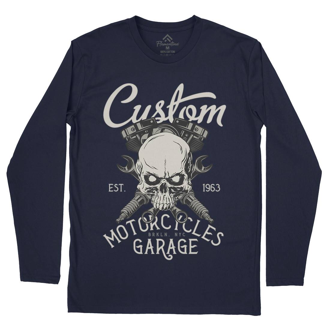 Custom Mens Long Sleeve T-Shirt Motorcycles D922