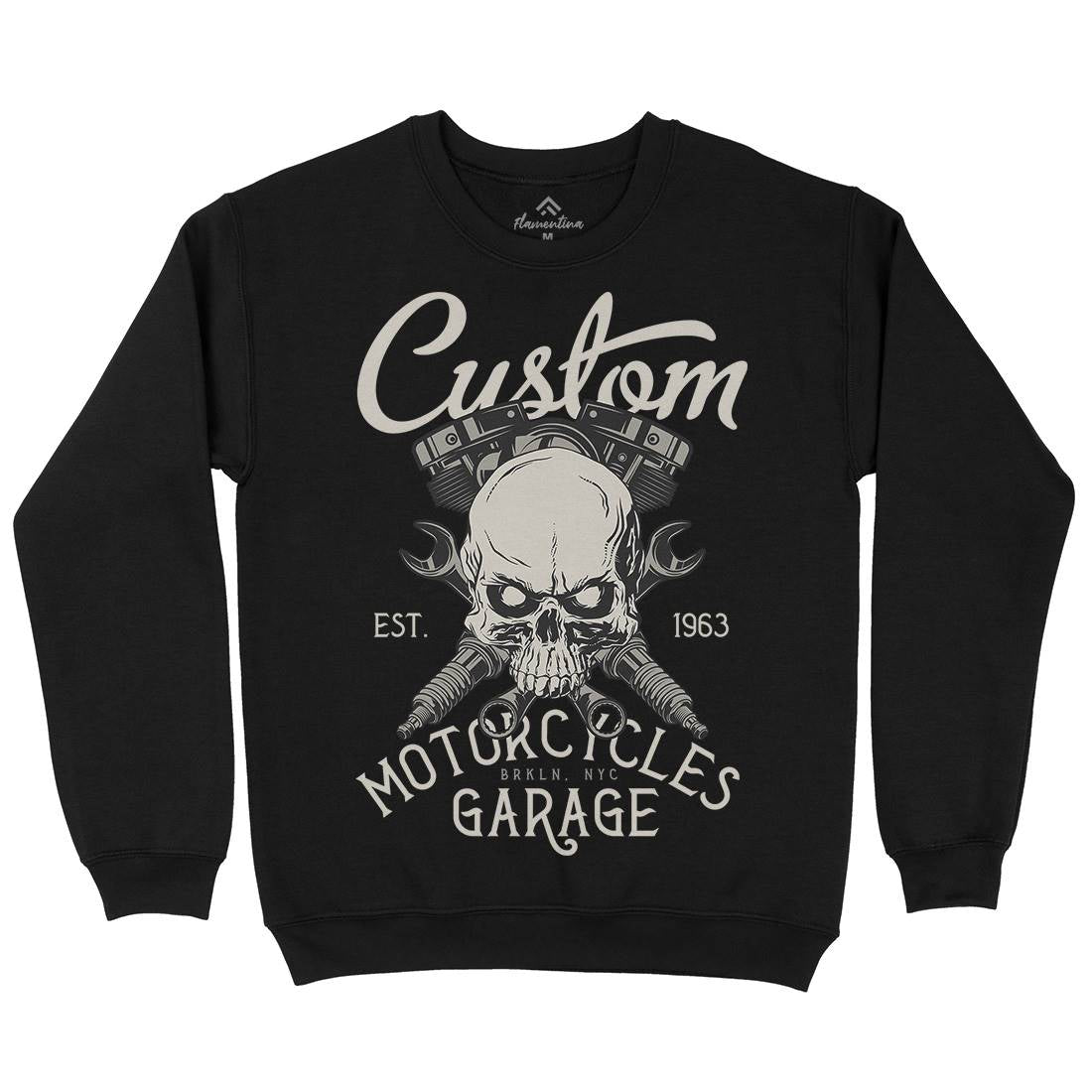 Custom Mens Crew Neck Sweatshirt Motorcycles D922