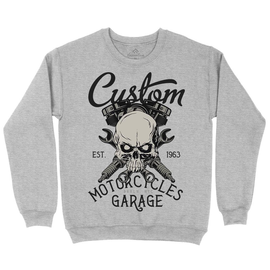 Custom Kids Crew Neck Sweatshirt Motorcycles D922