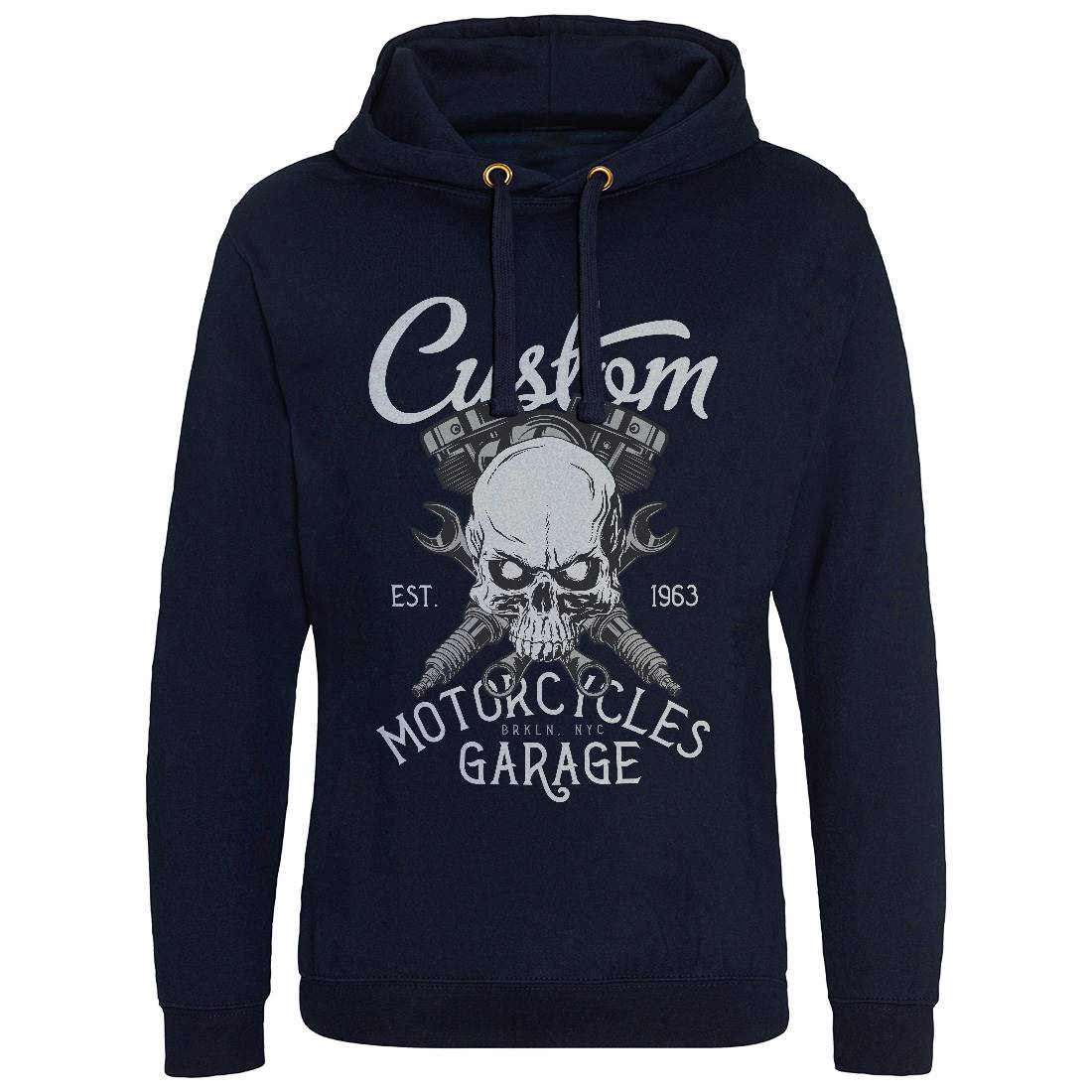 Custom Mens Hoodie Without Pocket Motorcycles D922