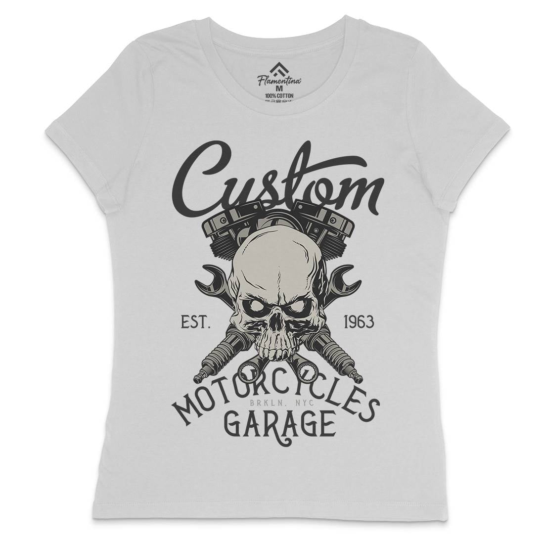 Custom Womens Crew Neck T-Shirt Motorcycles D922