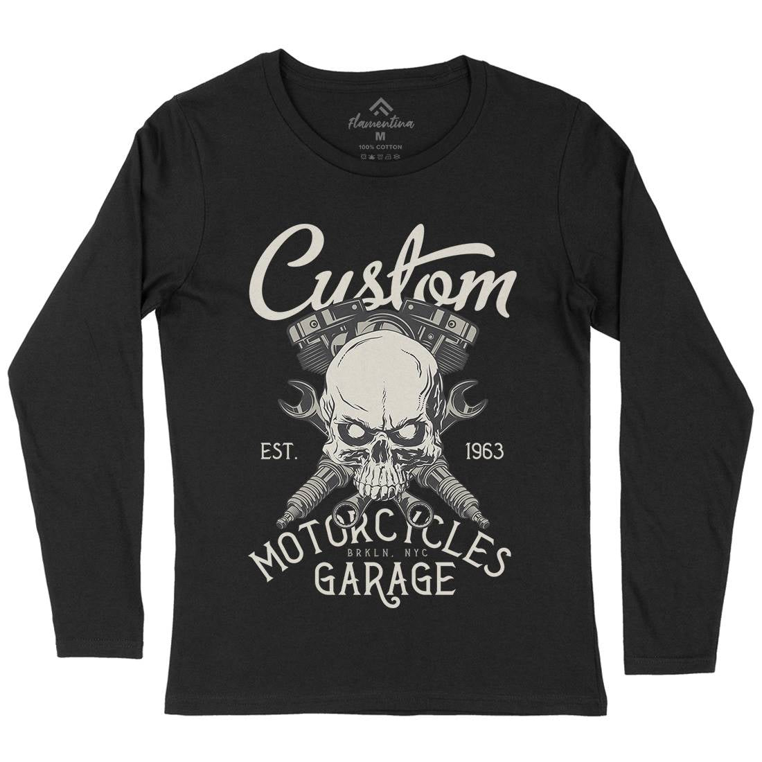 Custom Womens Long Sleeve T-Shirt Motorcycles D922