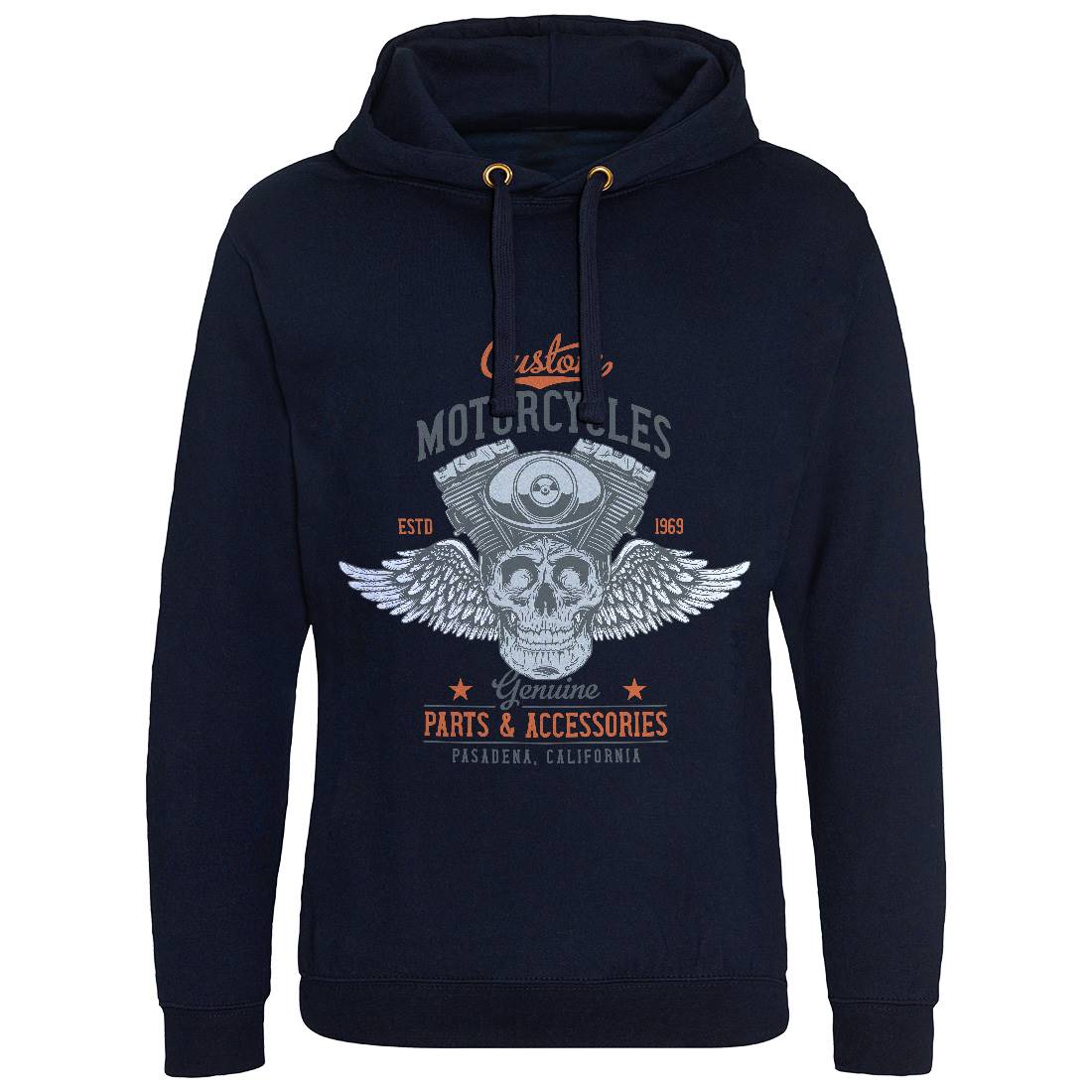 Custom Engine Mens Hoodie Without Pocket Motorcycles D923