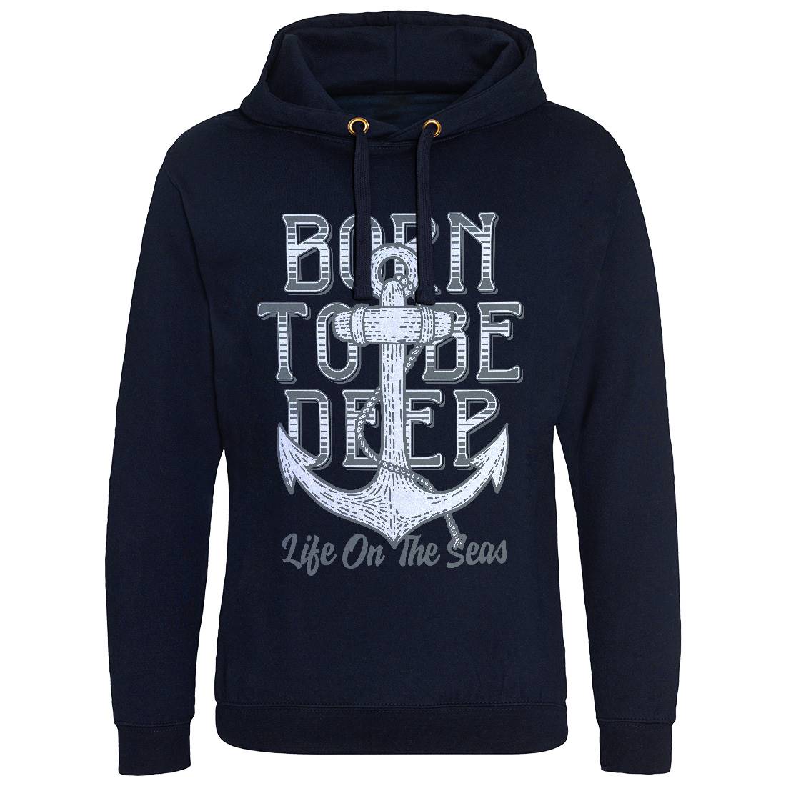 Deep Sea Mens Hoodie Without Pocket Navy D924