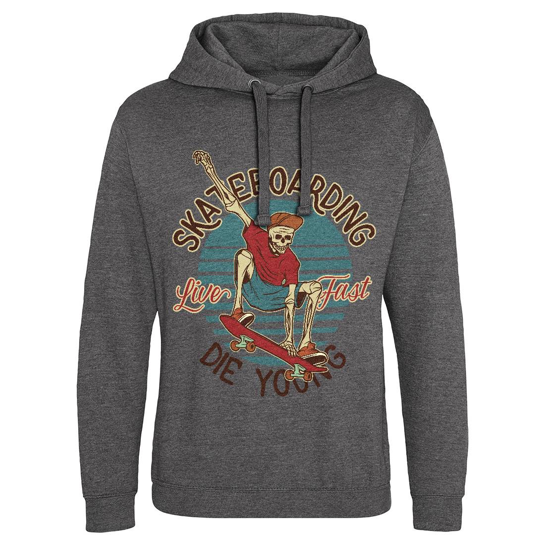 Die Young Mens Hoodie Without Pocket Skate D925