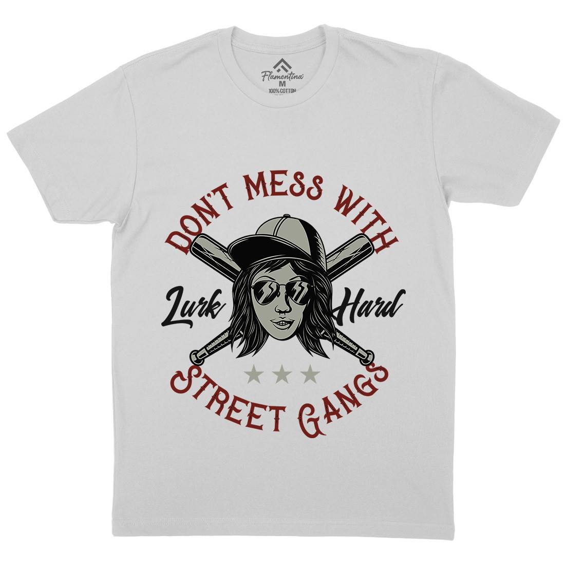 Don&#39;t Mess Street Gangs Mens Crew Neck T-Shirt Retro D926