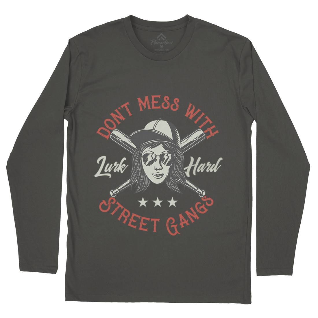 Don&#39;t Mess Street Gangs Mens Long Sleeve T-Shirt Retro D926
