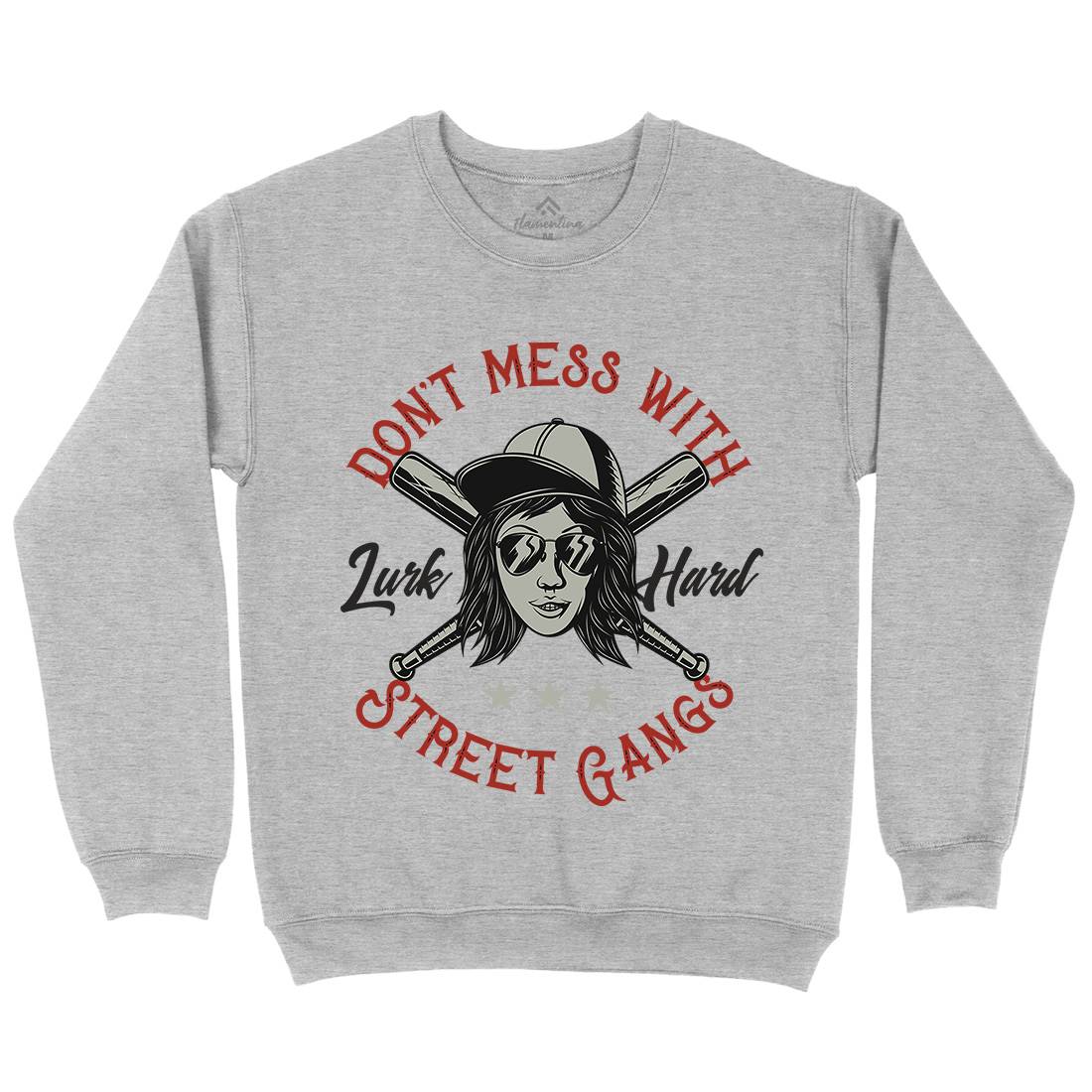 Don&#39;t Mess Street Gangs Kids Crew Neck Sweatshirt Retro D926