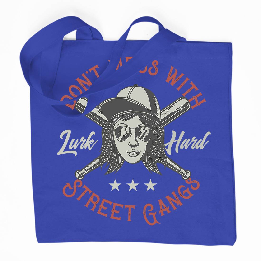 Don&#39;t Mess Street Gangs Organic Premium Cotton Tote Bag Retro D926