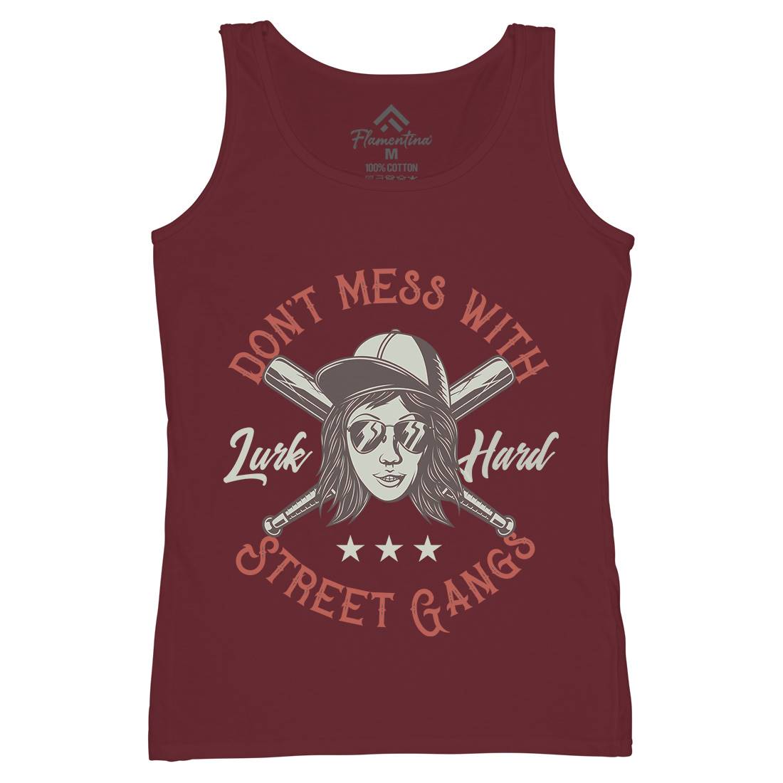 Don&#39;t Mess Street Gangs Womens Organic Tank Top Vest Retro D926