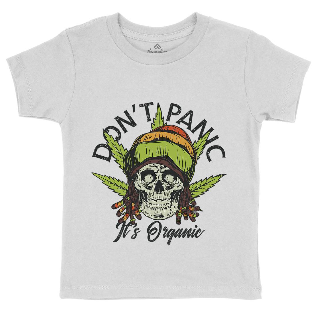 Don&#39;t Panic Kids Organic Crew Neck T-Shirt Drugs D927