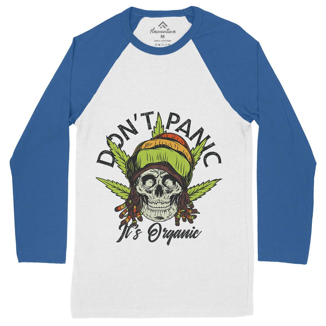 Don&#39;t Panic Mens Long Sleeve Baseball T-Shirt Drugs D927