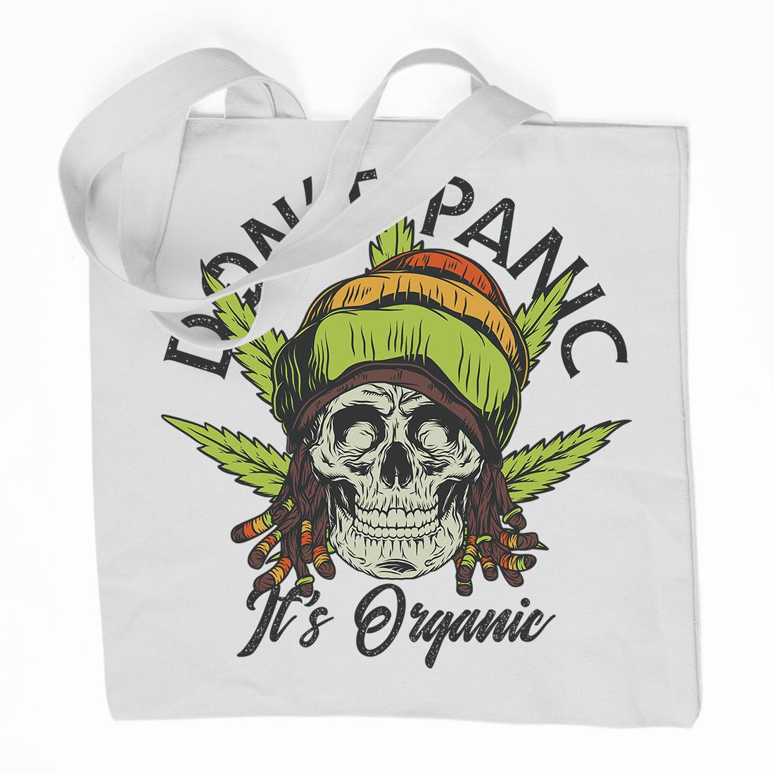 Don&#39;t Panic Organic Premium Cotton Tote Bag Drugs D927