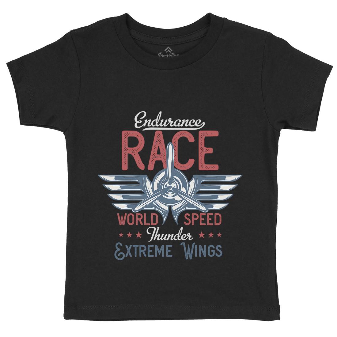 Endurance Race Kids Organic Crew Neck T-Shirt Vehicles D931