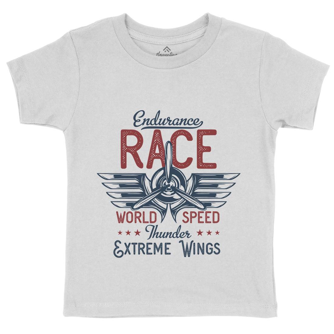 Endurance Race Kids Crew Neck T-Shirt Vehicles D931