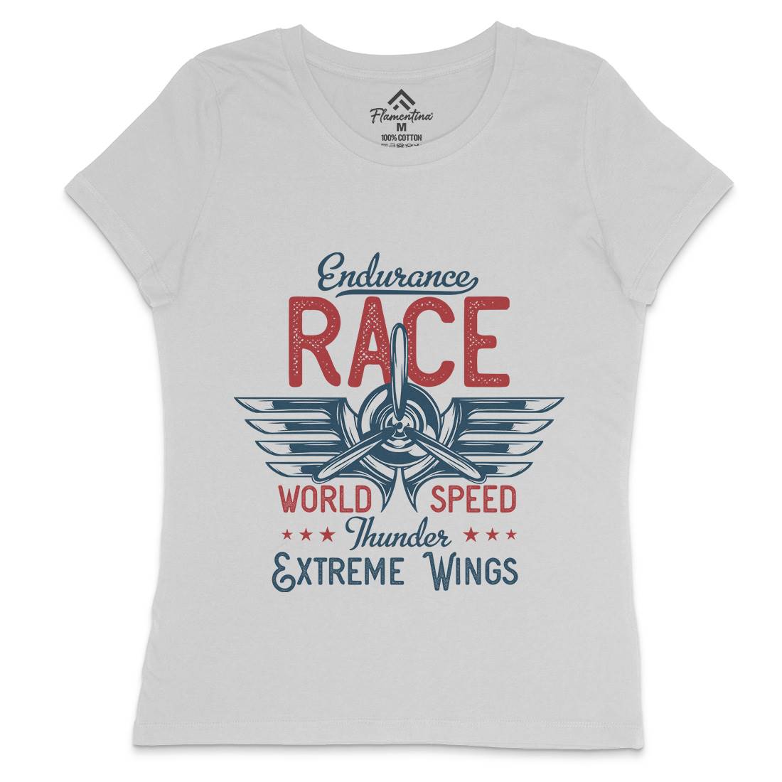 Endurance Race Womens Crew Neck T-Shirt Vehicles D931