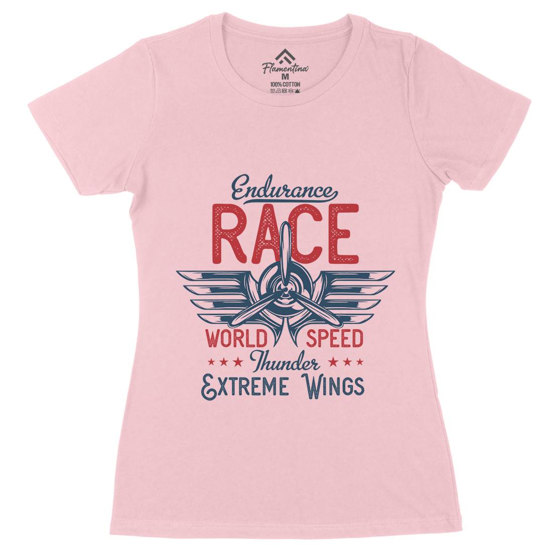 Endurance Race Womens Organic Crew Neck T-Shirt Vehicles D931