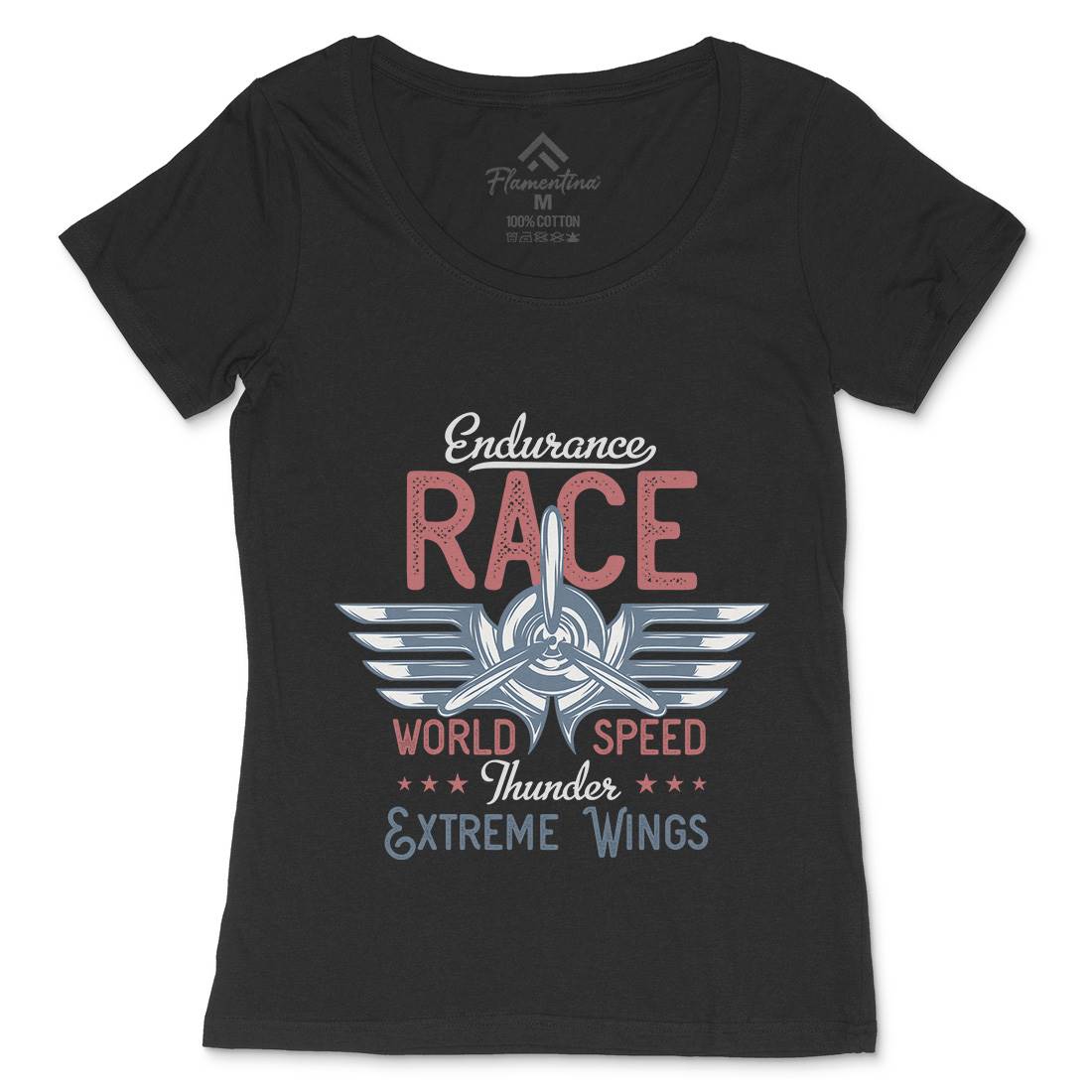 Endurance Race Womens Scoop Neck T-Shirt Vehicles D931