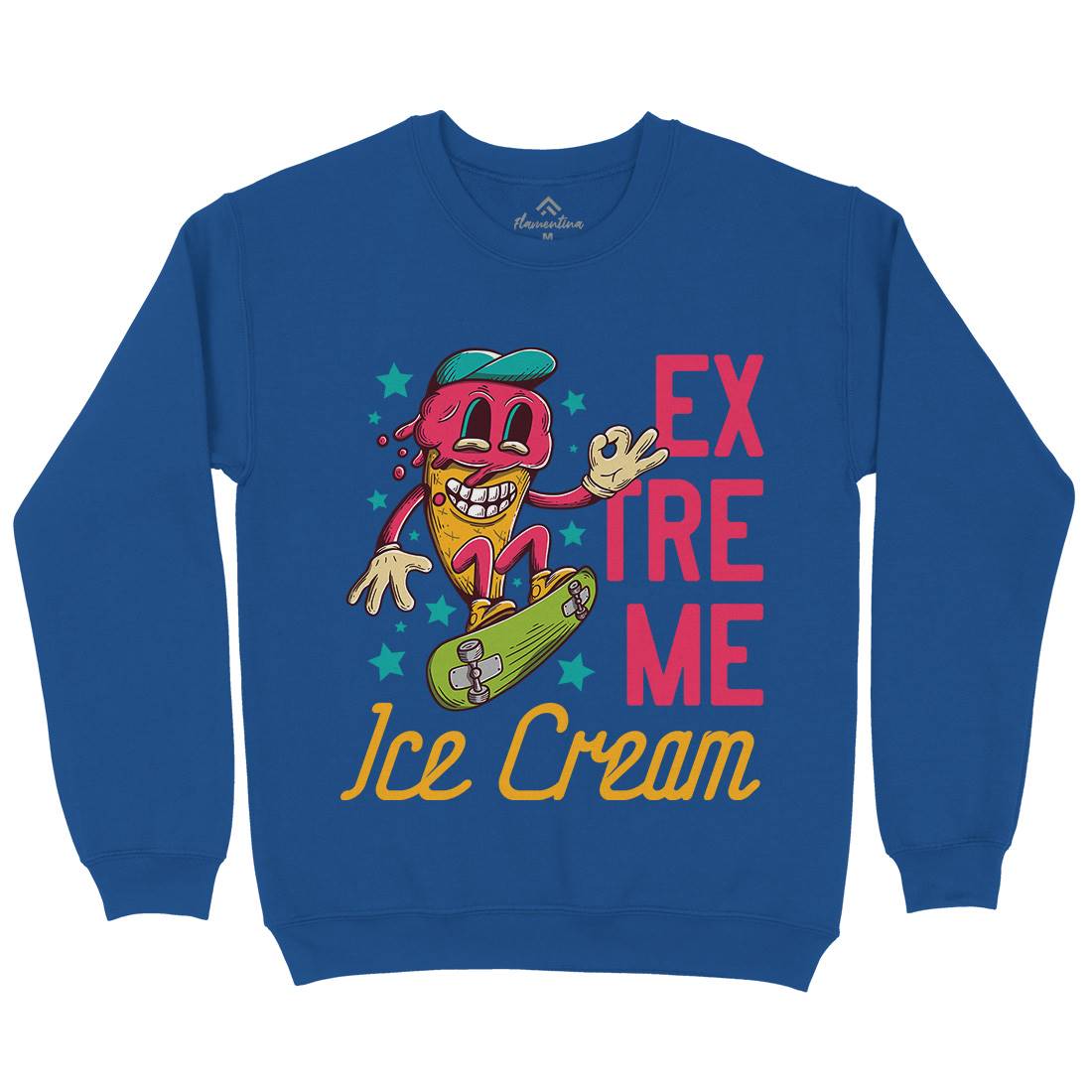 Extreme Ice Cream Kids Crew Neck Sweatshirt Food D932