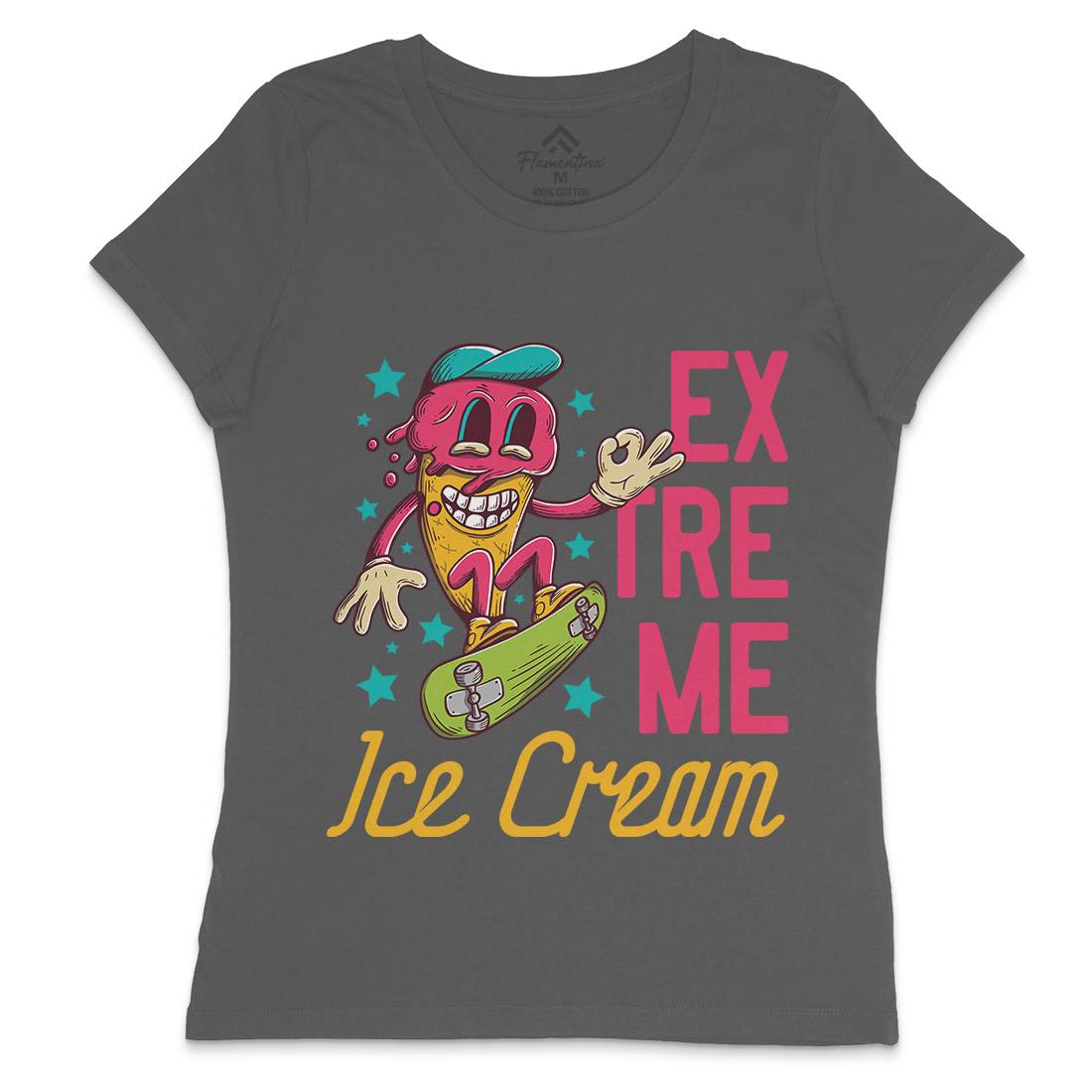 Extreme Ice Cream Womens Crew Neck T-Shirt Food D932