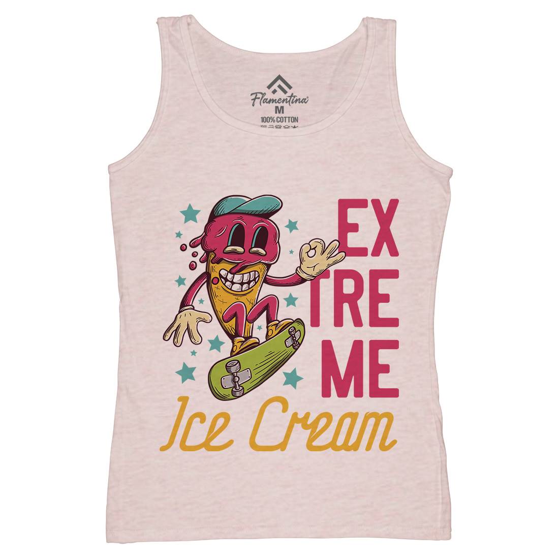 Extreme Ice Cream Womens Organic Tank Top Vest Food D932