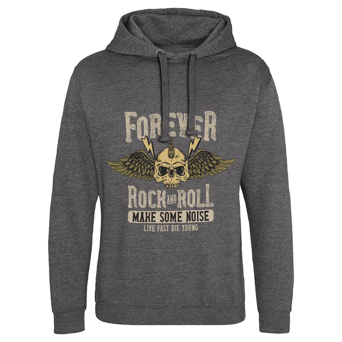 Forever Rock And Roll Mens Hoodie Without Pocket Music D934