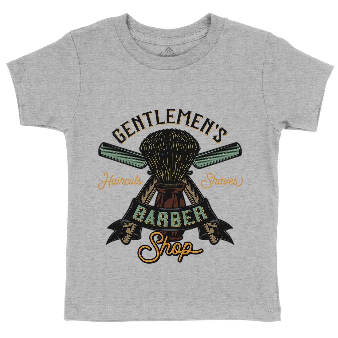 Gentlemens Shop Kids Crew Neck T-Shirt Barber D935