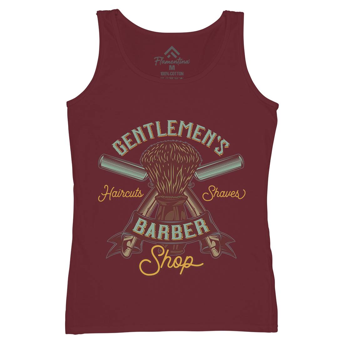 Gentlemens Shop Womens Organic Tank Top Vest Barber D935