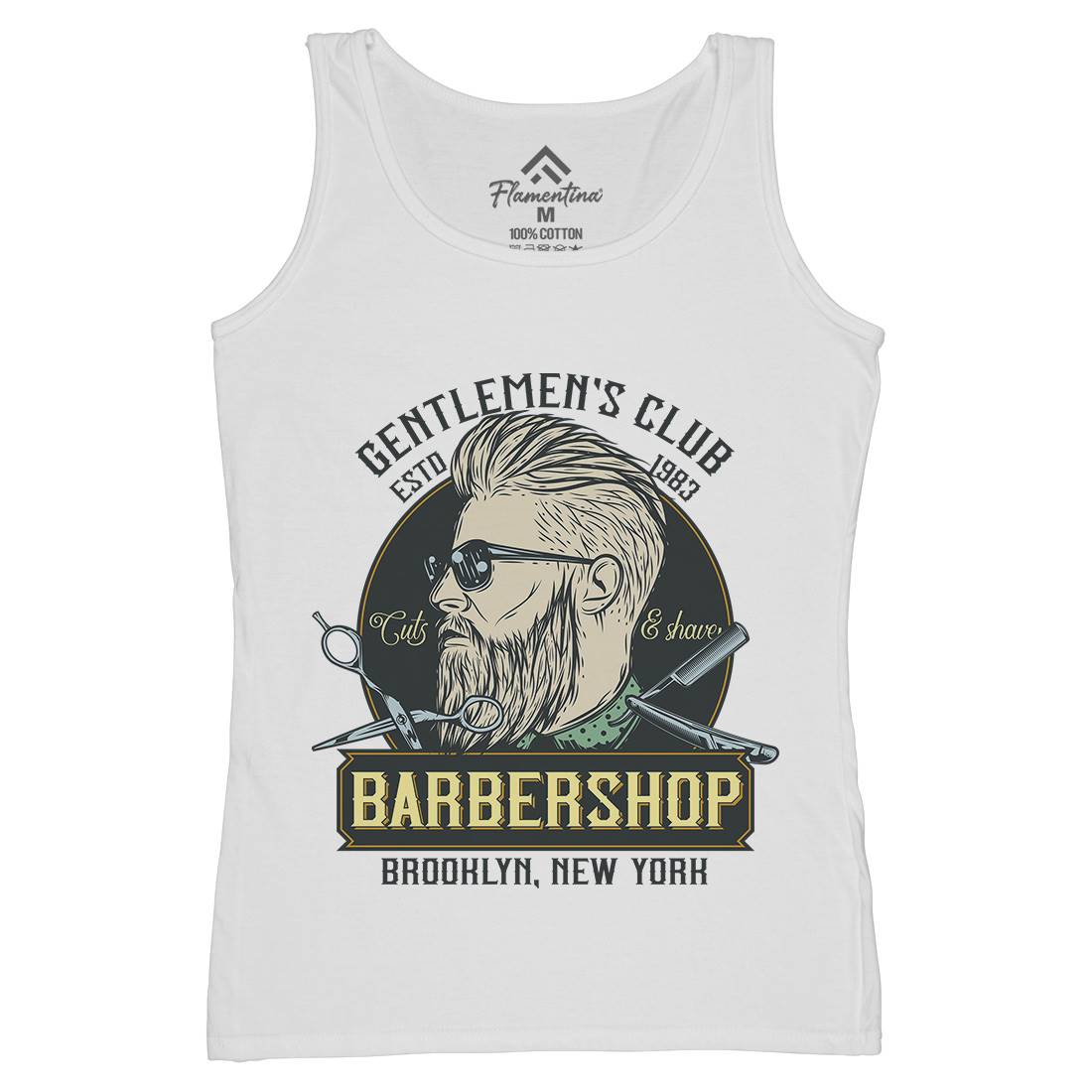 Gentlemens Club Womens Organic Tank Top Vest Barber D936