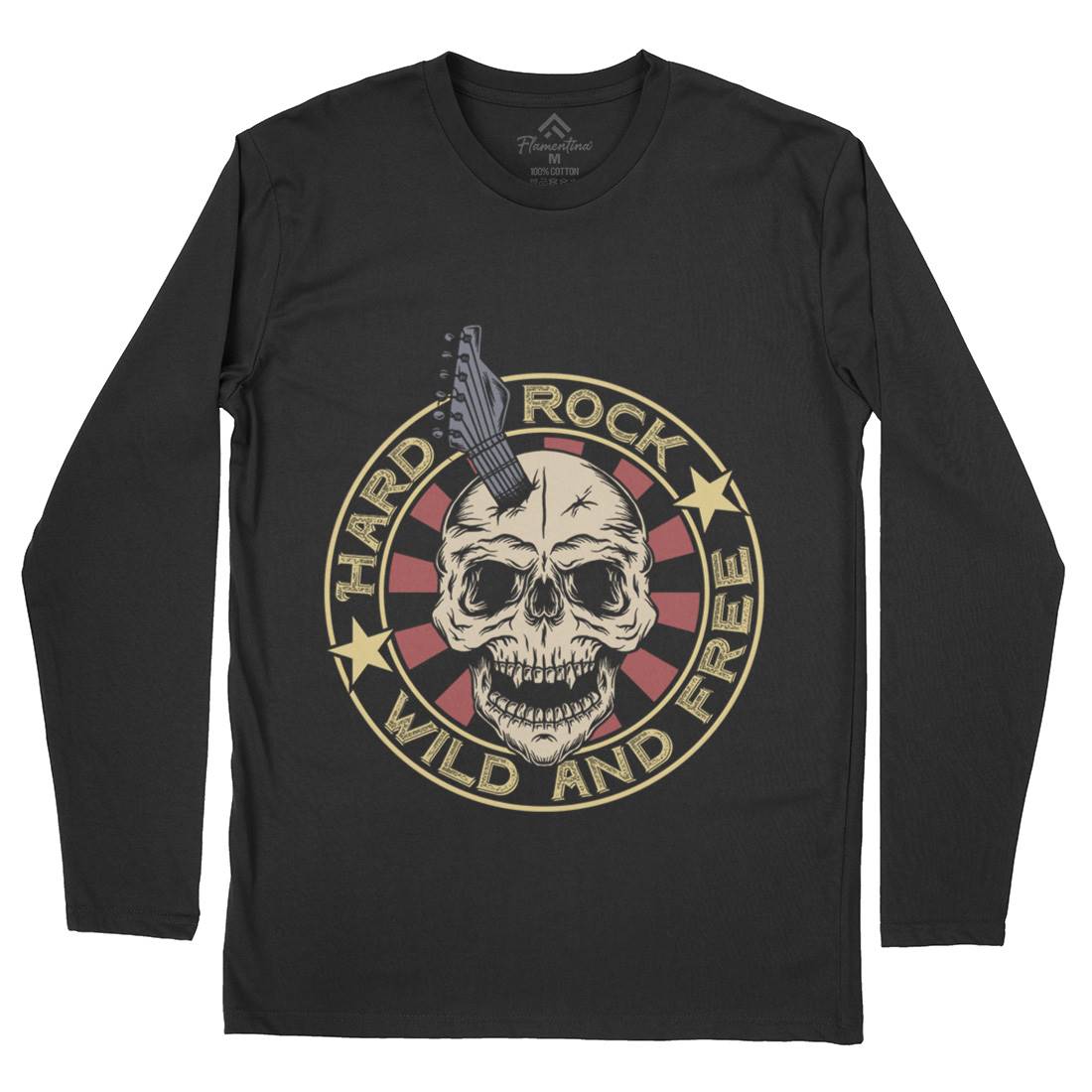 Hard Rock Mens Long Sleeve T-Shirt Music D941