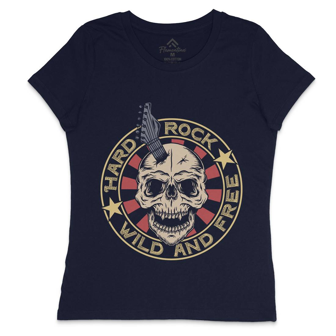 Hard Rock Womens Crew Neck T-Shirt Music D941