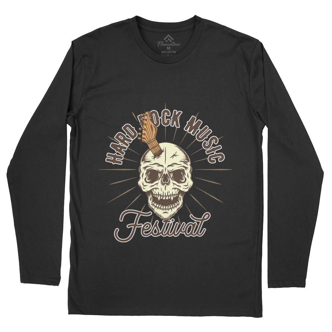 Hard Rock Mens Long Sleeve T-Shirt Music D942