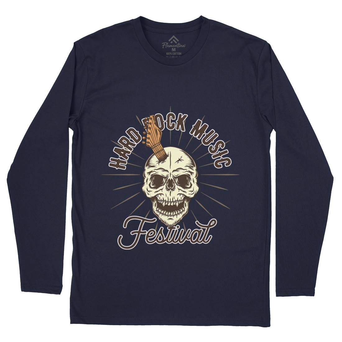 Hard Rock Mens Long Sleeve T-Shirt Music D942