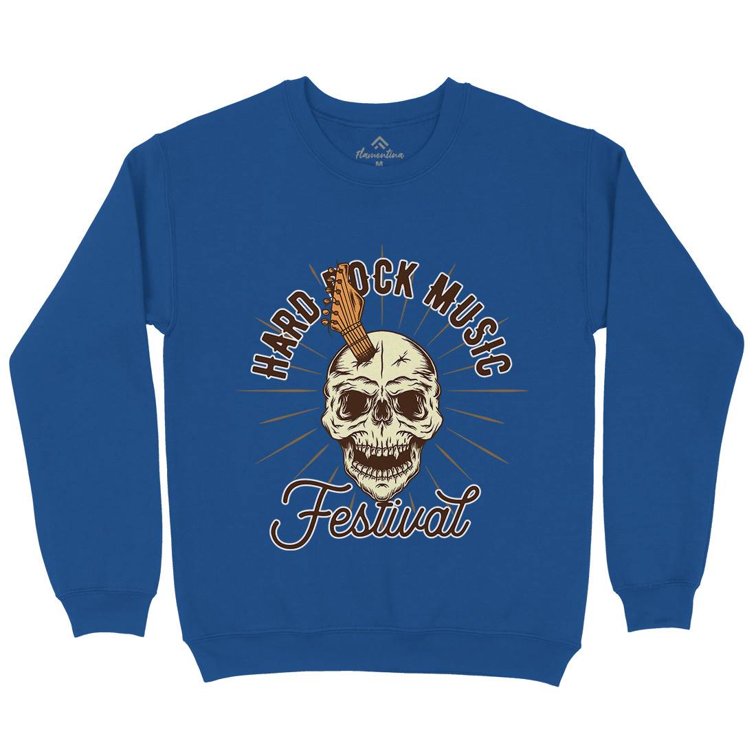 Hard Rock Mens Crew Neck Sweatshirt Music D942