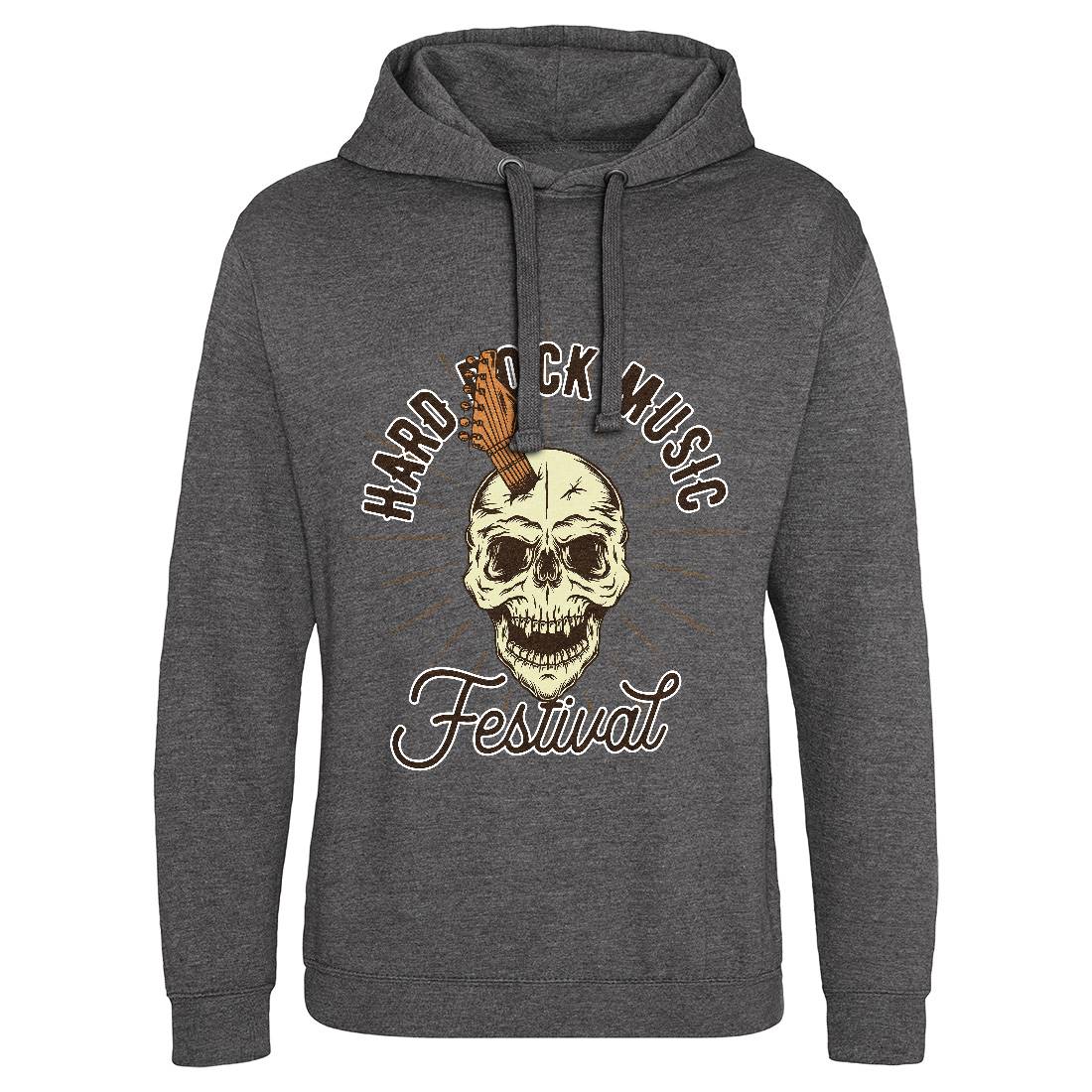 Hard Rock Mens Hoodie Without Pocket Music D942