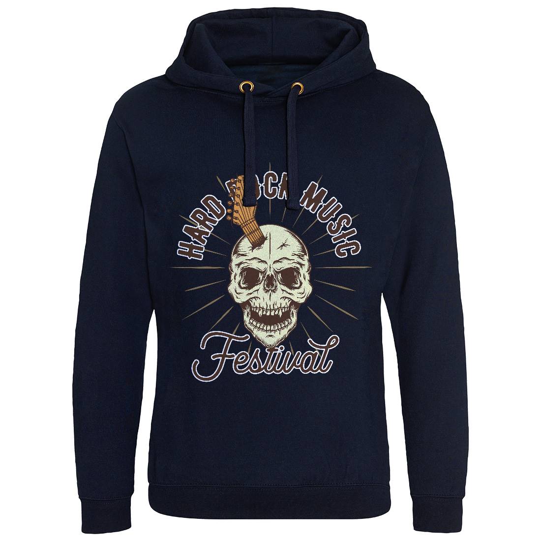 Hard Rock Mens Hoodie Without Pocket Music D942