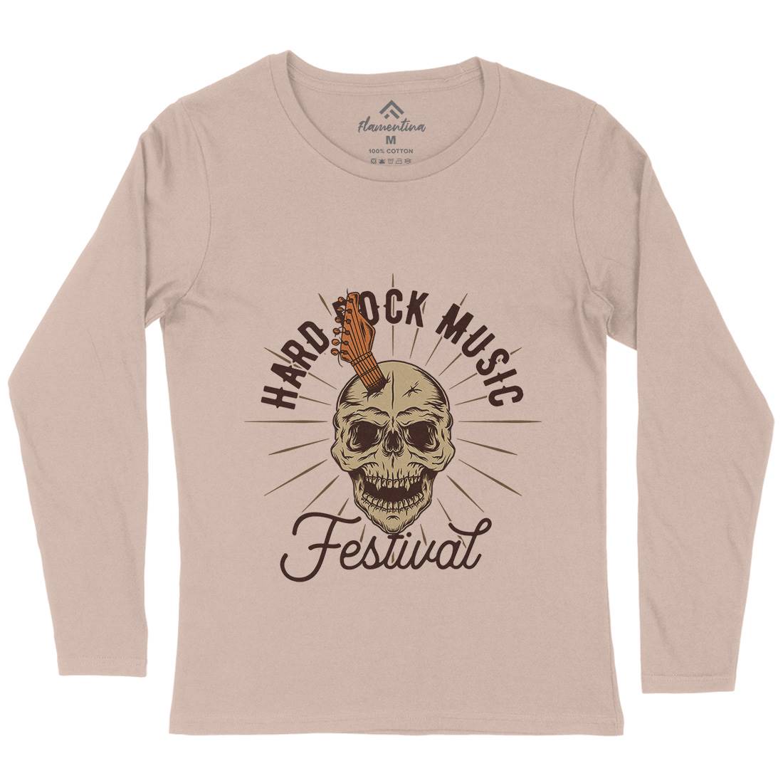 Hard Rock Womens Long Sleeve T-Shirt Music D942