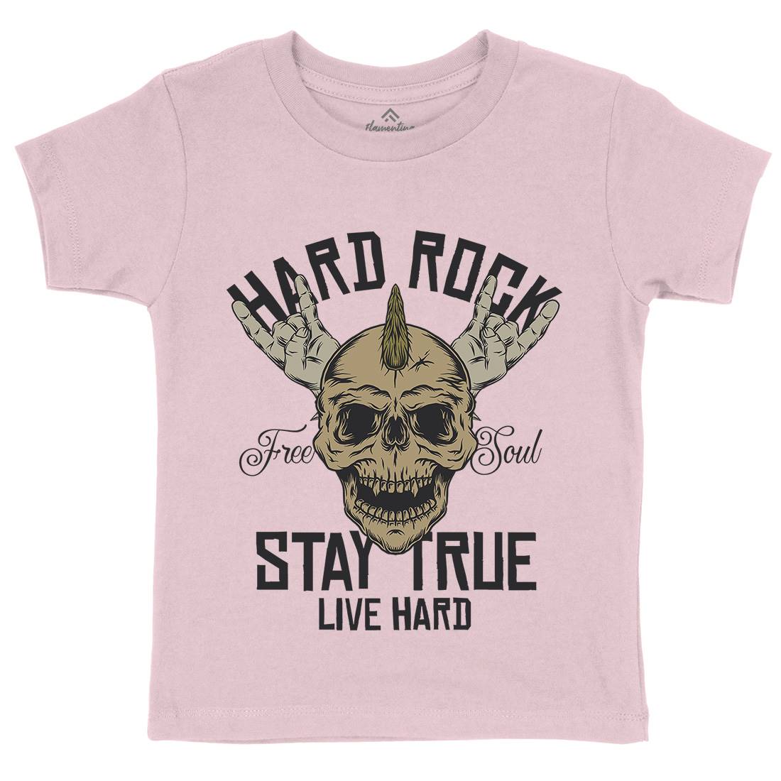 Hard Rock Stay True Kids Organic Crew Neck T-Shirt Music D943