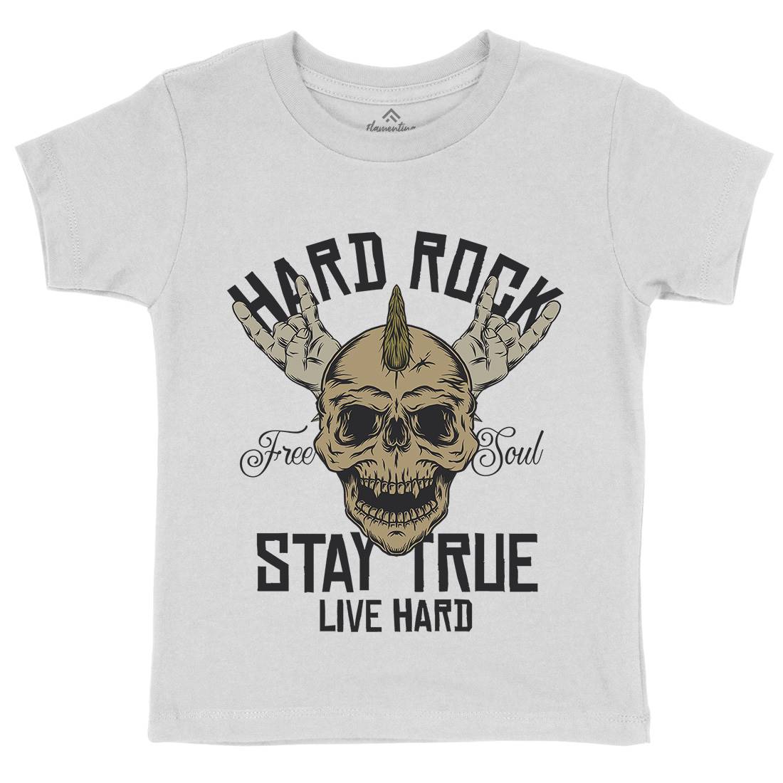 Hard Rock Stay True Kids Crew Neck T-Shirt Music D943