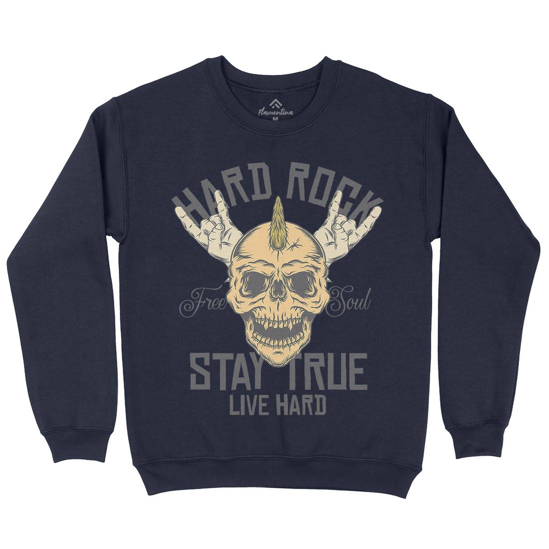 Hard Rock Stay True Kids Crew Neck Sweatshirt Music D943