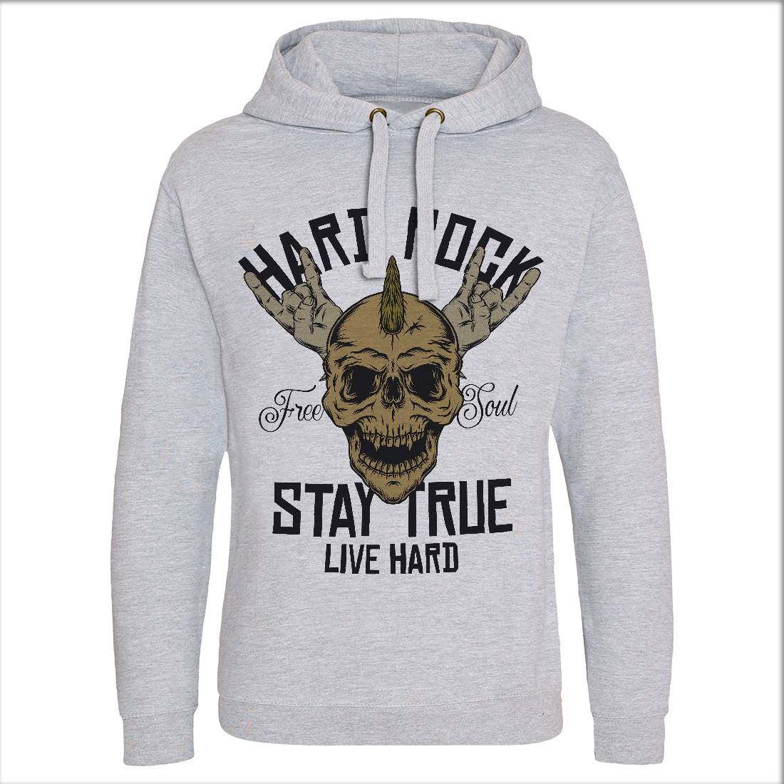 Hard Rock Stay True Mens Hoodie Without Pocket Music D943
