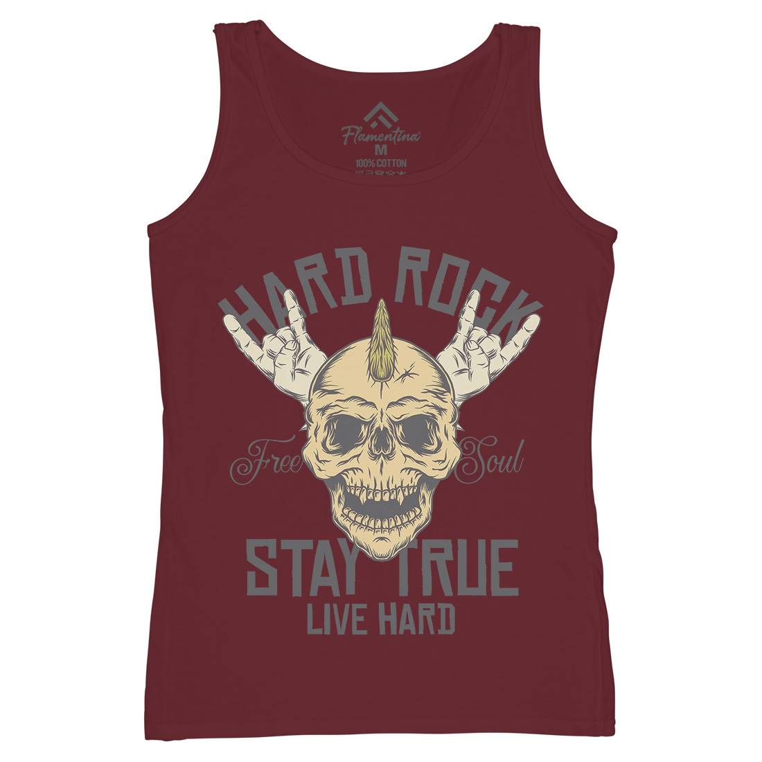 Hard Rock Stay True Womens Organic Tank Top Vest Music D943