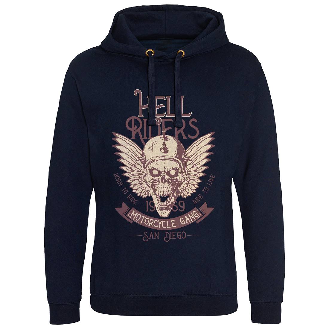Hell Rider Mens Hoodie Without Pocket Motorcycles D944